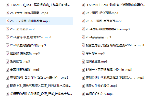 B站桥桥Erio（桥桥超温柔）ASMR：1-4月舰长限定音频24A，温柔到你心坎里的四季陪伴-橘喵
